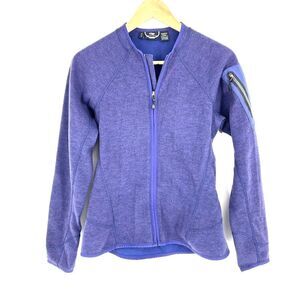 Outdoor Research Jacket Size Small Womens Purple Wool Blend Full Zip Hiking